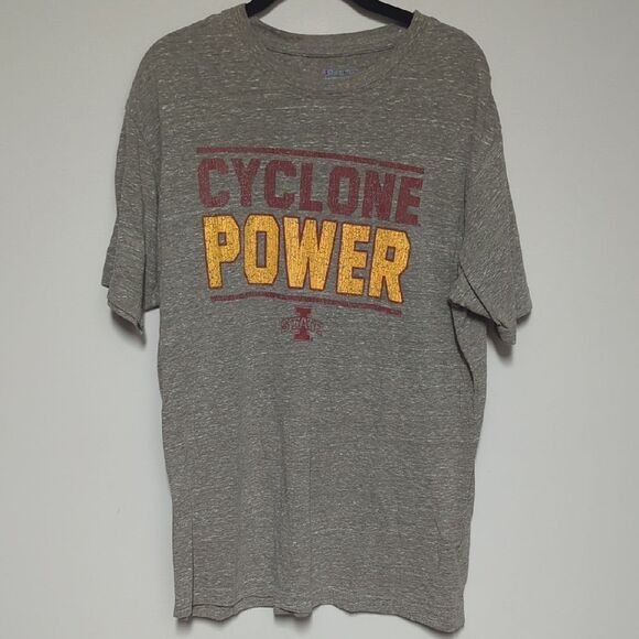 Champion Heather Gray Iowa State Cyclone Power T-Shirt - Picture 1 of 4